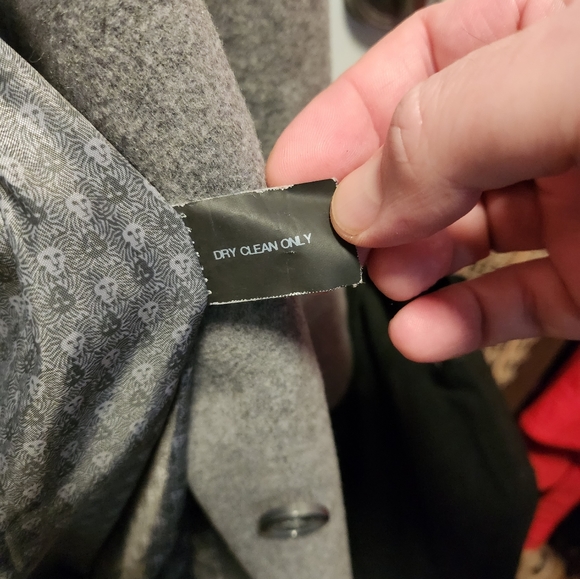 Anne Klein - Notch Collar Wool Coat - Picture 4 of 5